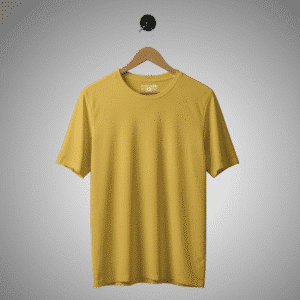 Solid Yellow Regular Fit T-Shirt - 100% Cotton