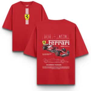 Ferrari F1 Oversized Red T-Shirt – Scuderia Racing Streetwear